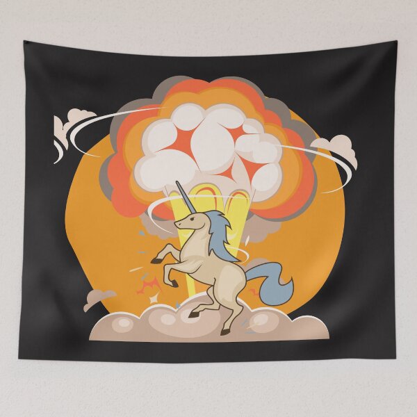 Item preview, Exploding unicorn designed and sold by heatedstitches.