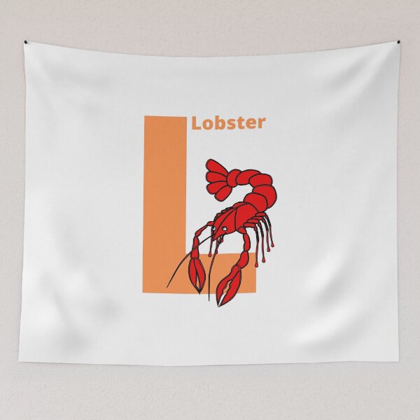 Item preview, L for Lobster - Alphabet and Sea Animals designed and sold by CherieTree.