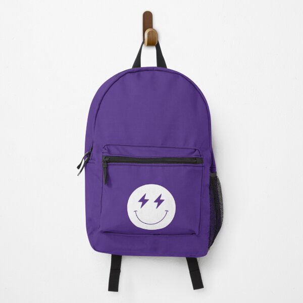 Item preview, UWO Purple and White Tailgate Smiley with Lighting Bolts designed and sold by jessicaleah15.