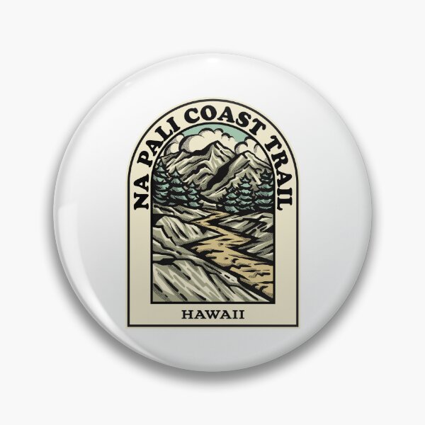 Item preview, na pali coast trail Hawaii hiking backpacking trail designed and sold by HalpinDesign.