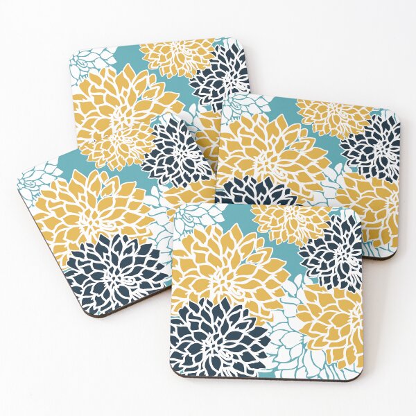 Artikelvorschau, Flower Blooms, Yellow and Blue entworfen und verkauft von meggydesigns.