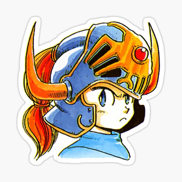 "Dragon Warrior Erdrick Helmet Dragon Quest" Sticker for Sale by