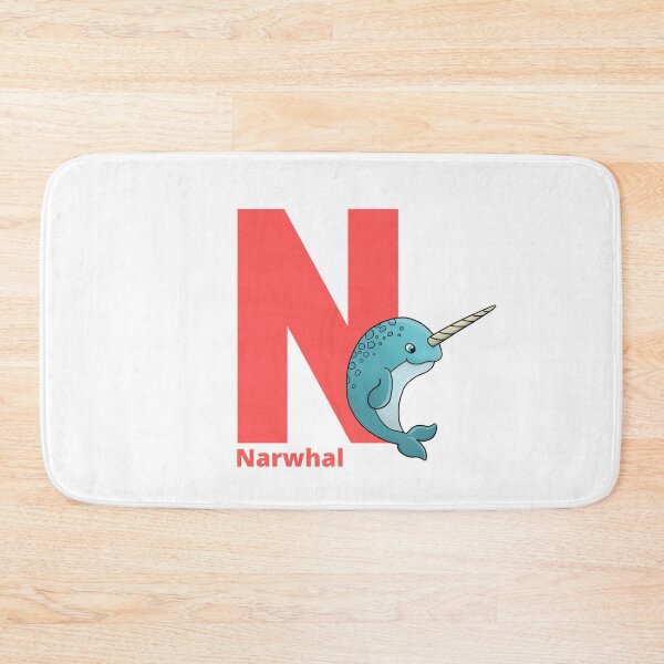Item preview, N for Narwhal - Alphabet and Sea Animals designed and sold by CherieTree.