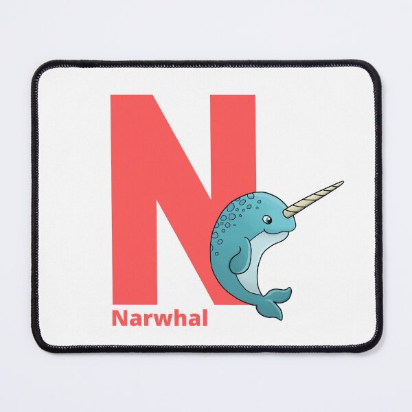 Item preview, N for Narwhal - Alphabet and Sea Animals designed and sold by CherieTree.