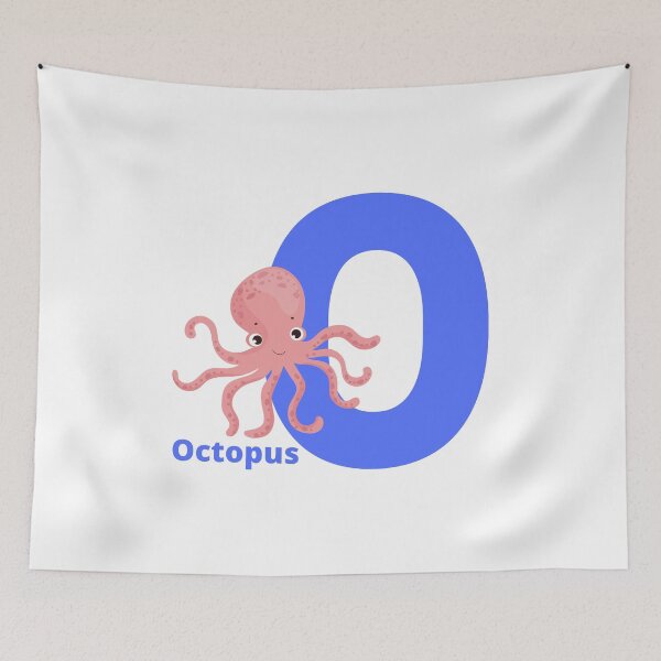 Item preview, O for Octopus - Alphabet and Sea Animals designed and sold by CherieTree.