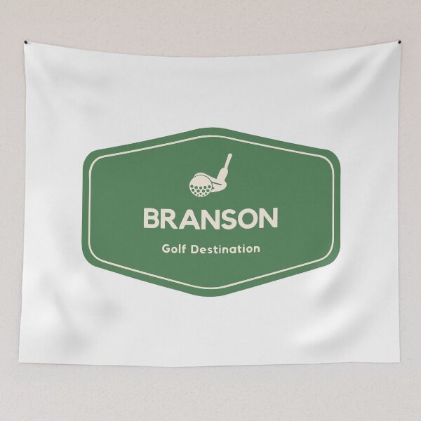 Item preview, Branson in Taney County, Missouri, United States - Golf Course Travel Destination Logo designed and sold by Vintage-TM.