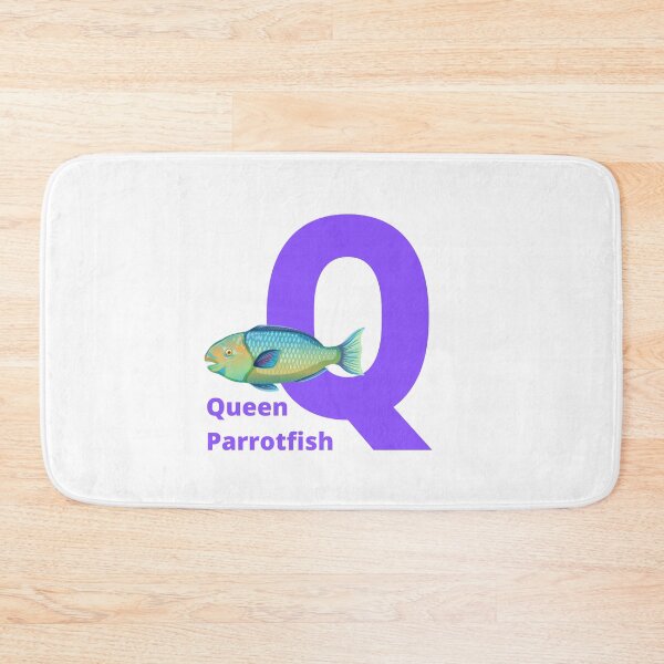 Item preview, Q for Queen Parrotfish - Alphabet and Sea Animals designed and sold by CherieTree.