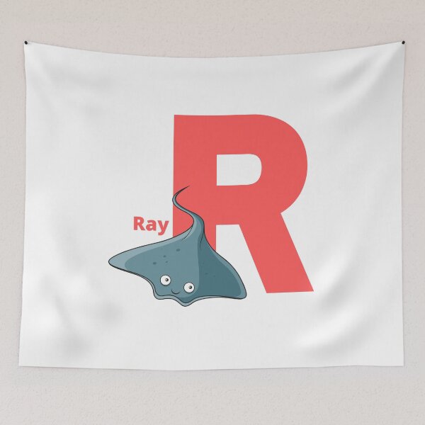 Item preview, R for Ray- Alphabet and Sea Animals designed and sold by CherieTree.