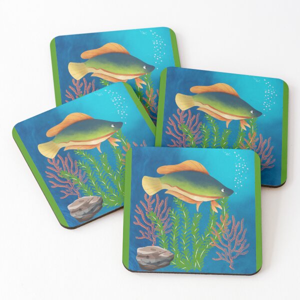 Item preview, Green Fish - Blue Nautical Collection designed and sold by Stephanndesigns.