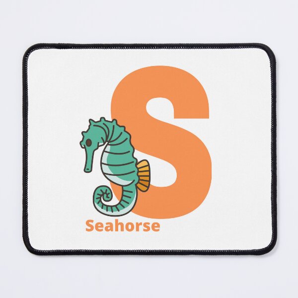 Item preview, S for Seahorse - Alphabet and Sea Animals designed and sold by CherieTree.
