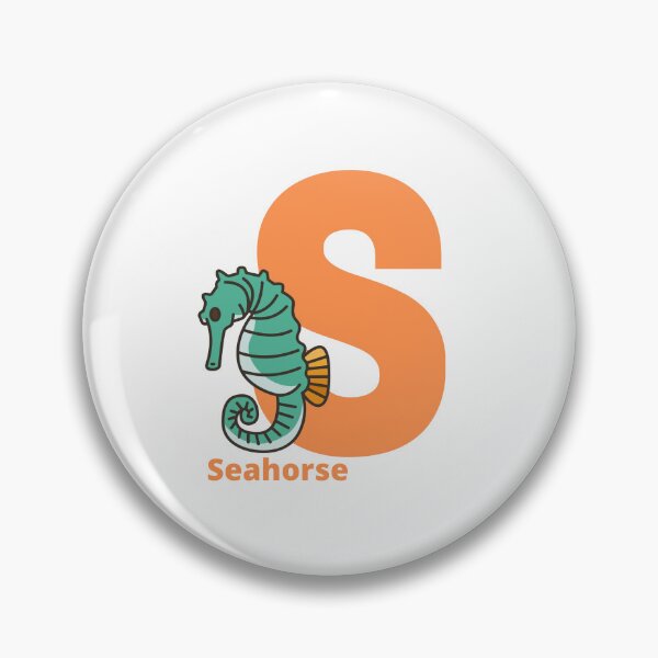 Item preview, S for Seahorse - Alphabet and Sea Animals designed and sold by CherieTree.