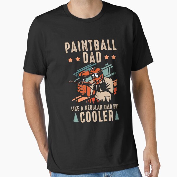 Vista previa del artículo con la obra «Papá de paintball como un papá normal, solo que mucho más genial», diseñado y vendido por adxota.