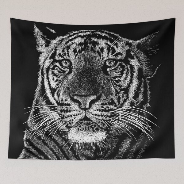 Item preview, Scratchboard Tiger Art designed and sold by StevenCrawley.