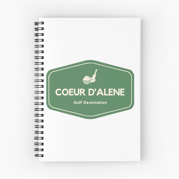 Item preview, Coeur d'Alene in Idaho, United States - Golf Course Travel Destination Logo designed and sold by Vintage-TM.