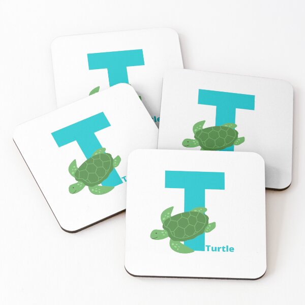 Item preview, T for Turtle  - Alphabet and Sea Animals designed and sold by CherieTree.