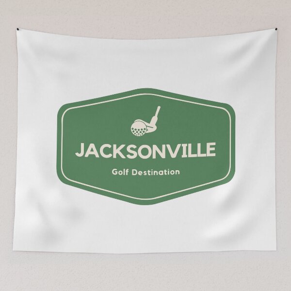 Item preview, Jacksonville in Florida, United States - Golf Course Travel Destination Logo designed and sold by Vintage-TM.