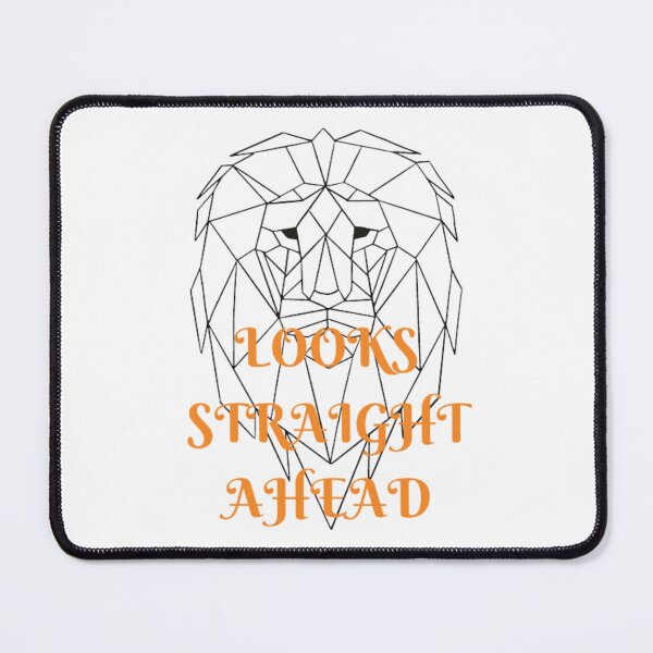 Item preview, looks straight ahead lion art designed and sold by Kinkalow.