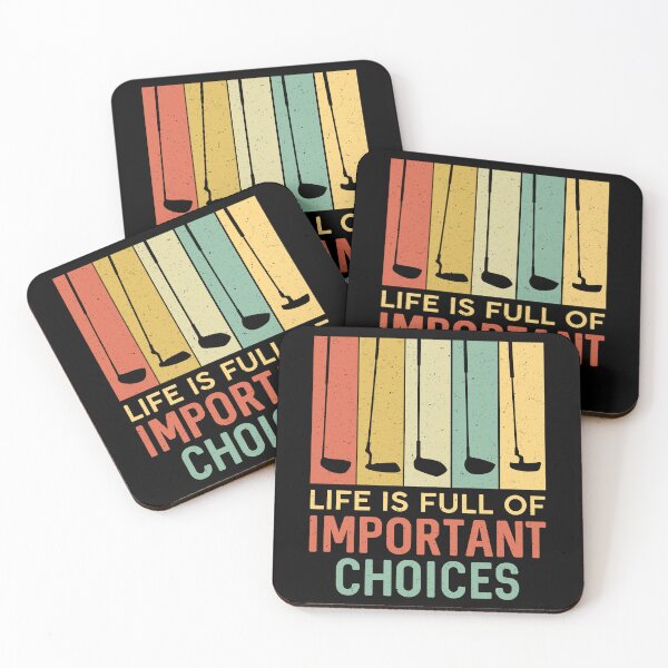 Item preview, Life Is Full Of Important Choices Funny Golf Shirt designed and sold by SunsetGloww.
