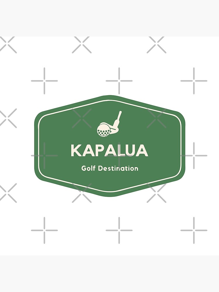 "Kapalua in Hawaii, United States Golf Course Travel Destination Logo