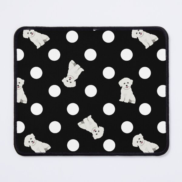Item preview, Polka Dogs - Bichon Frise Black designed and sold by PenelopeJaneArt.
