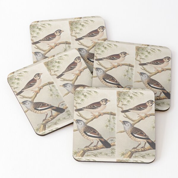 Item preview, TWEE VOGELS OP TAKKEN BY THEO HOYTEMA WALL ART designed and sold by GamaArtDesign.