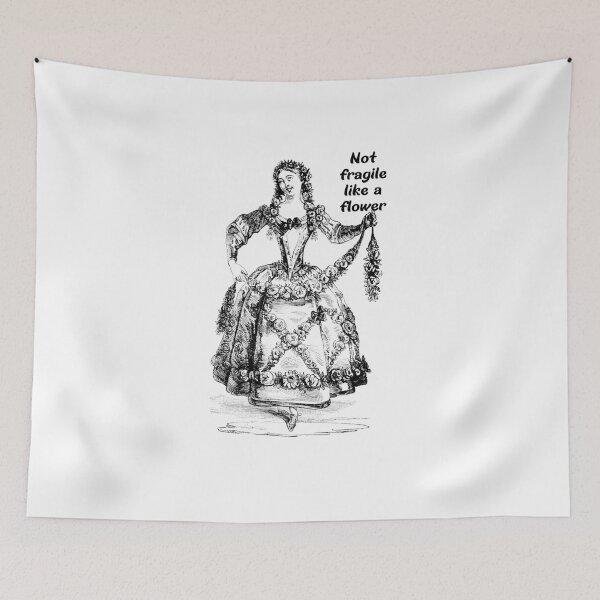 Item preview, Vintage engraving of a woman in pleasure costume.Not fragile like a flower  designed and sold by Shifa19.