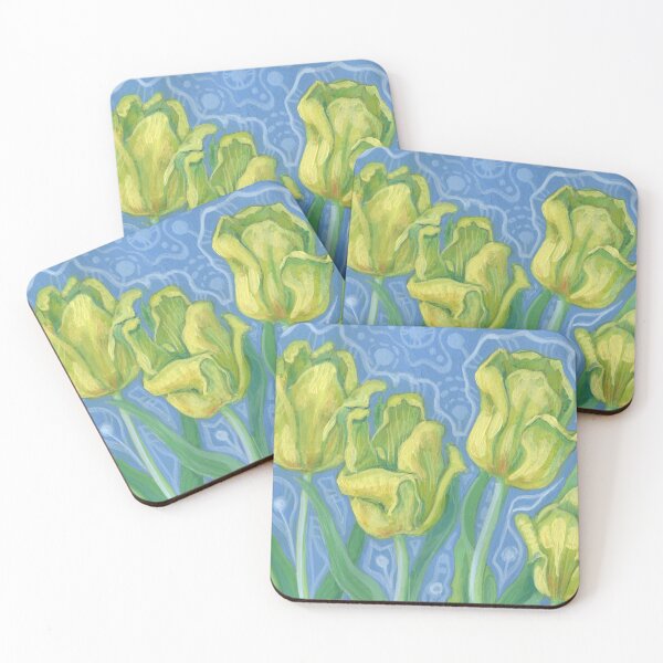Item preview, Yellow Tulips Spring Flowers Floral Painting designed and sold by Julia Khoroshikh.