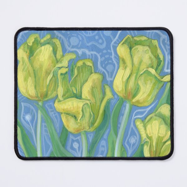 Item preview, Yellow Tulips Spring Flowers Floral Painting designed and sold by Julia Khoroshikh.