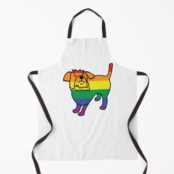 Item preview, Cute Pride Puppy Dog in Rainbow Stripes designed and sold by ellenhenry.