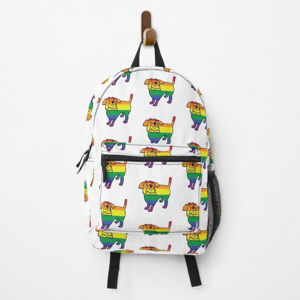 Item preview, Cute Pride Puppy Dog in Rainbow Stripes designed and sold by ellenhenry.