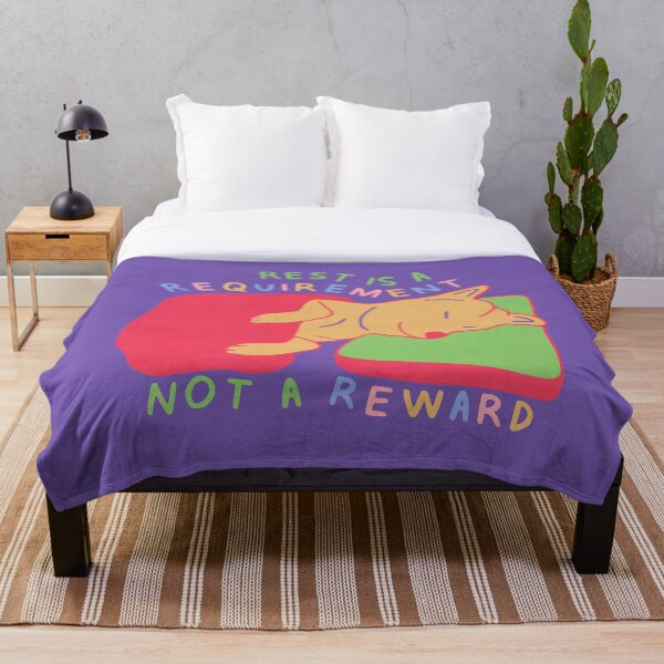 Item preview, Shiba Inu soñoliento sobre una almohada, versión 2: citas sobre el cuidado personal designed and sold by aaalou.