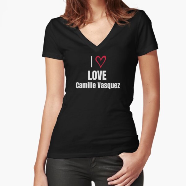 I Love you Camille Vasquez Fitted V-Neck T-Shirt