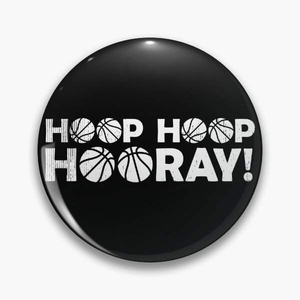 Item preview, Hoop Hoop Hooray! | White Basketball Emblem Design designed and sold by Slam-Dunkan.