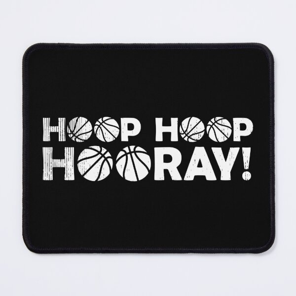 Item preview, Hoop Hoop Hooray! | White Basketball Emblem Design designed and sold by Slam-Dunkan.