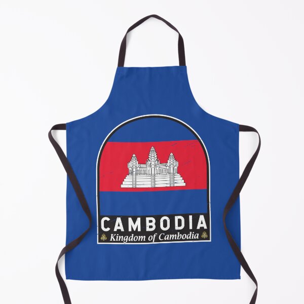 Item preview, Cambodia Flag Emblem Distressed Vintage designed and sold by KrisSidDesigns.