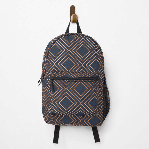 Item preview, Navy & Copper Geometric Diamond designed and sold by Blue-Banana.