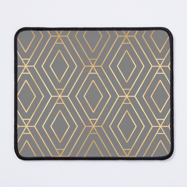 Item preview, Grey & Gold Diamond Geometric designed and sold by Blue-Banana.