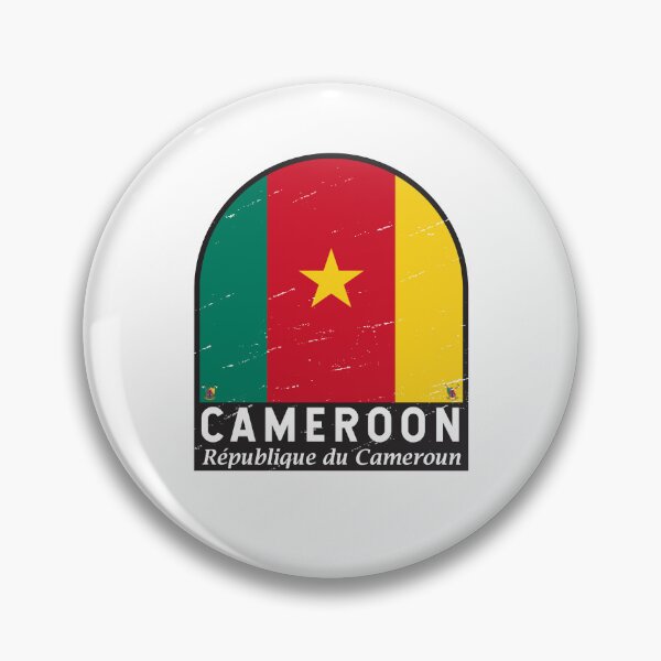 Item preview, Cameroon Flag Emblem Distressed Vintage designed and sold by KrisSidDesigns.