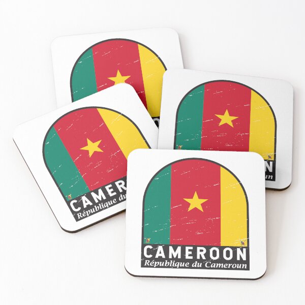 Item preview, Cameroon Flag Emblem Distressed Vintage designed and sold by KrisSidDesigns.