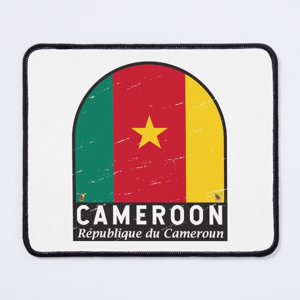 Item preview, Cameroon Flag Emblem Distressed Vintage designed and sold by KrisSidDesigns.