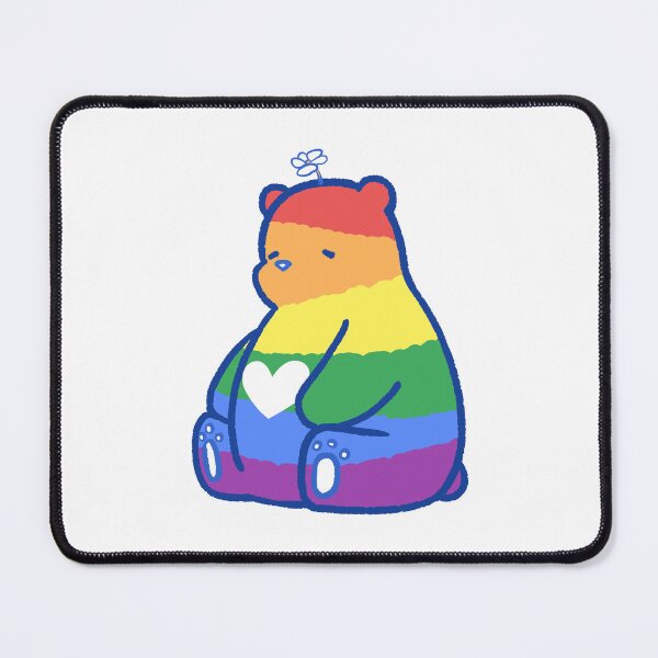 Item preview, Gonmi The Chubby Polarbear with mania , laziness and undone work / LGBTQ pride month designed and sold by MyFairyAndGonmi.