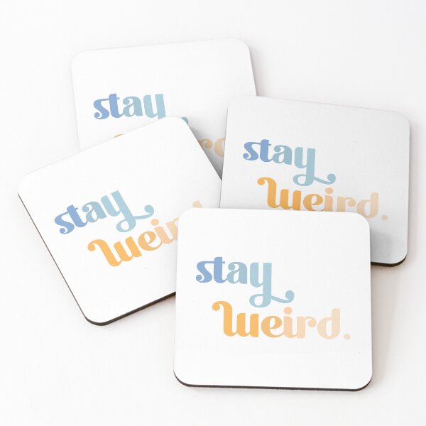 Item preview, stay weird  | stacked blue/orange designed and sold by paperjane.
