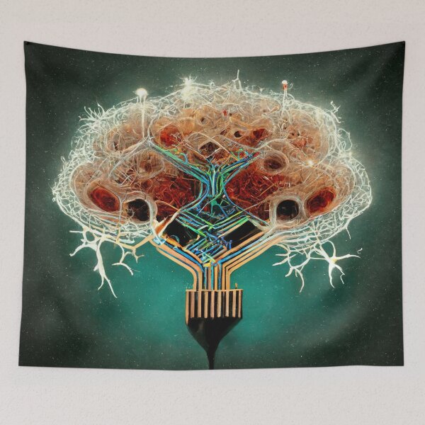 Item preview, Neuronal Circuitry Abstract Art designed and sold by customorbit.