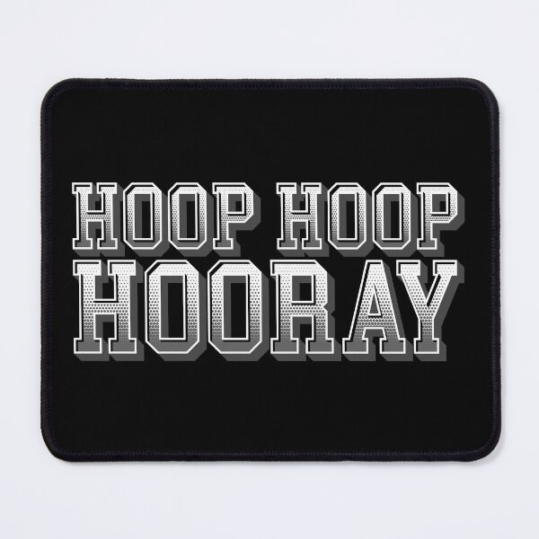 Item preview, Hoop Hoop Hooray White and Grey Decorative Text Logo designed and sold by Slam-Dunkan.