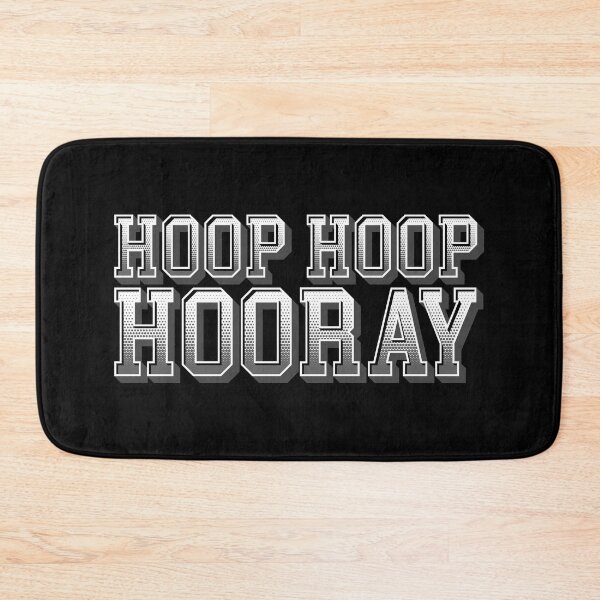 Item preview, Hoop Hoop Hooray White and Grey Decorative Text Logo designed and sold by Slam-Dunkan.