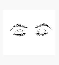 Closed Eyes Photographic Print