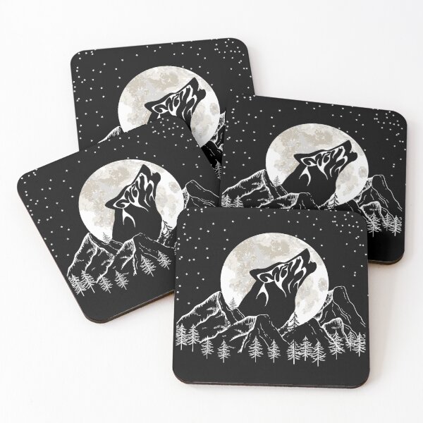 Item preview, Wolf,moon, forest designed and sold by Fitandstylish.