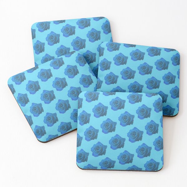 Item preview, VINTAGE BLUE ROSE GARDEN PATTERNS BLUE ART  designed and sold by sharlesart.
