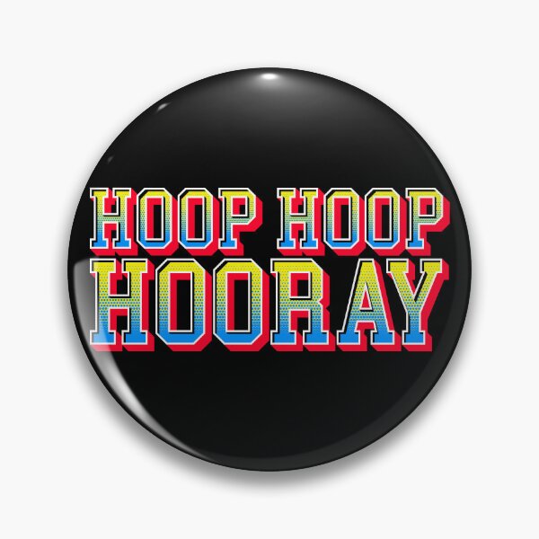 Item preview, Hoop Hoop Hooray Colored Decorative Text Logo 3D Effect designed and sold by Slam-Dunkan.