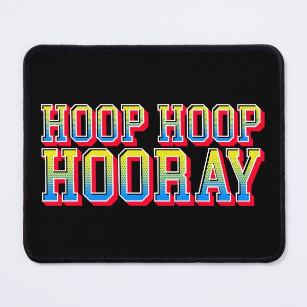 Item preview, Hoop Hoop Hooray Colored Decorative Text Logo 3D Effect designed and sold by Slam-Dunkan.